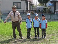 ３人のビーバーがカブへ上進